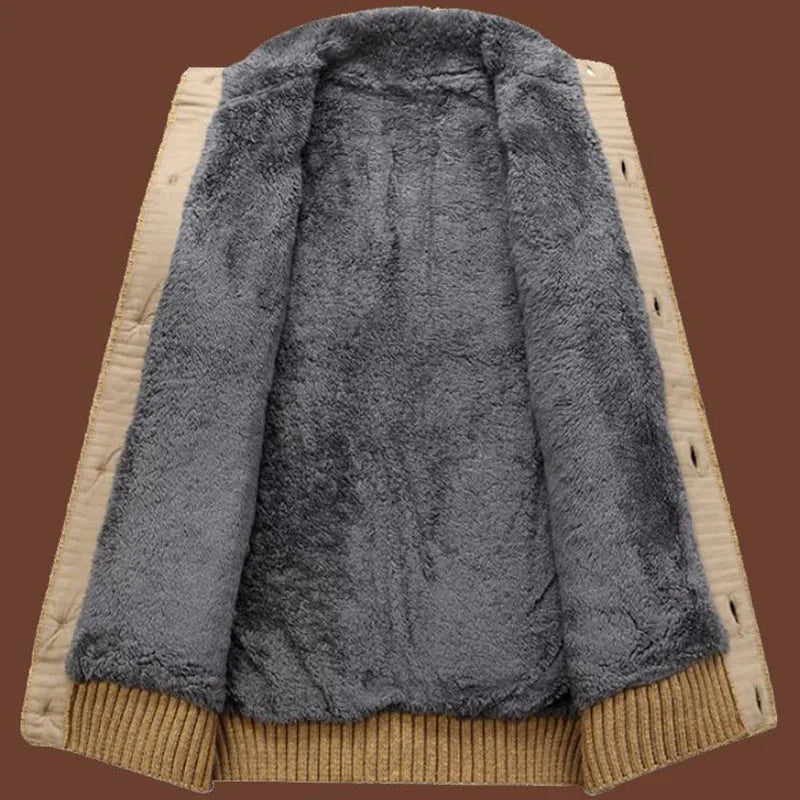 Arthur Cable Knit Stand Collar Cardigan Sweater | Button Front Cardigan Sweater