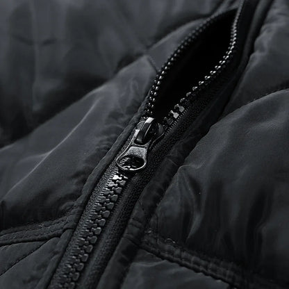 Theodore Quilted Bomber Jacket | Collared Hip-Length Bomber Jacket