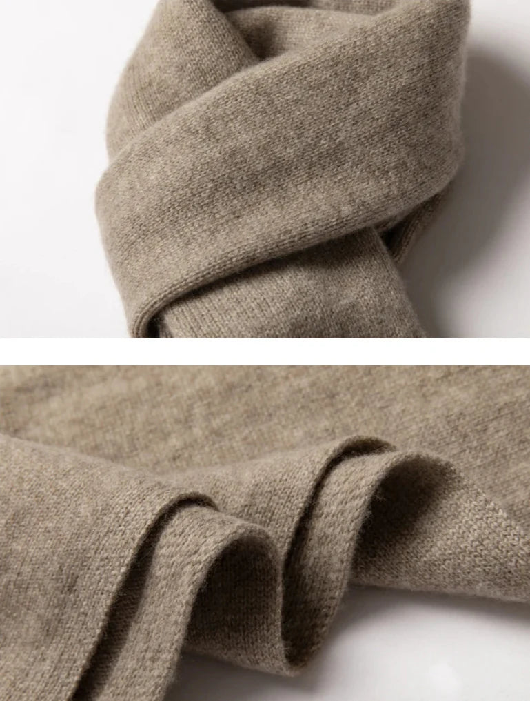 Isla Wool-Blend Soft Knit Scarf | Solid Neck Coverage Scarf