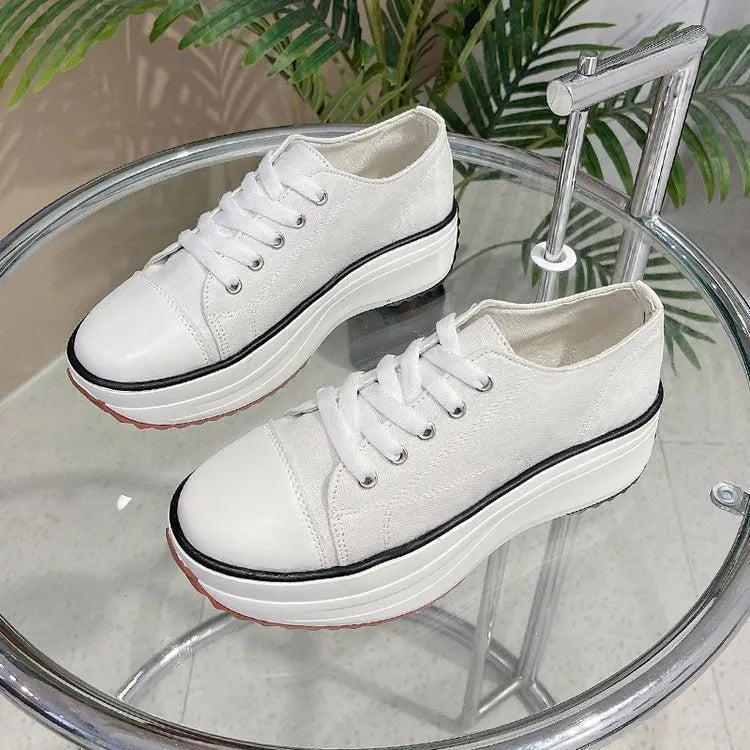 Victoria Platform Sneakers | Lace-Up Platform Lug Sole Sneakers