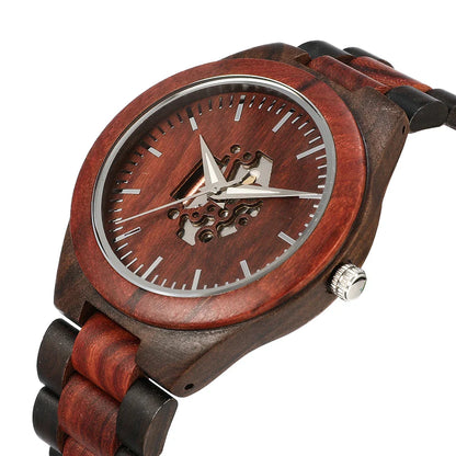 Harry Wood Skeleton Watch | Skeleton Dial Link Bracelet Watch