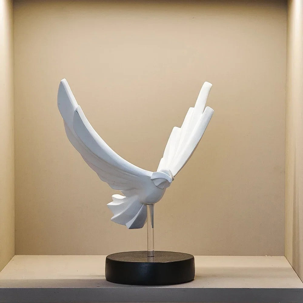 Contemporary Gold Metal Eagle Figurine