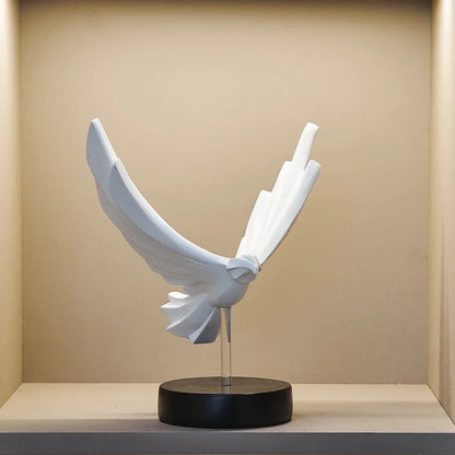 Contemporary Gold Metal Eagle Figurine