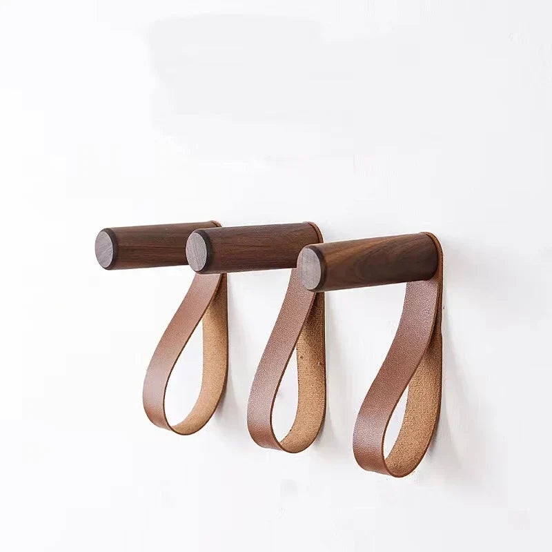 Minimalist Leather Loop Wall Hook