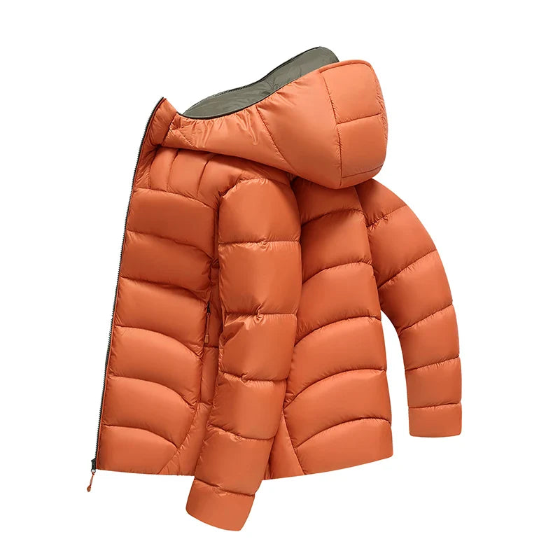 Oscar Hooded Quilted Puffer Jacket | Relaxed Fit High Neck Jacket