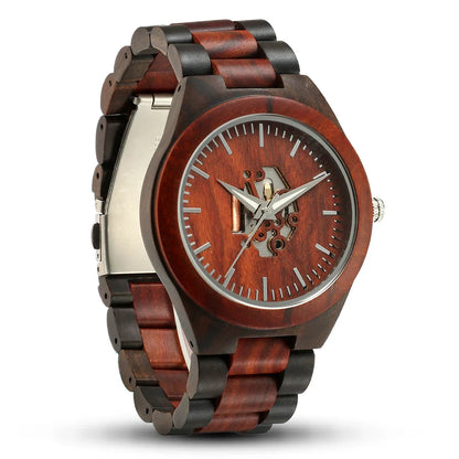 Harry Wood Skeleton Watch | Skeleton Dial Link Bracelet Watch