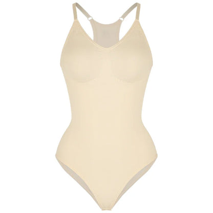 Women's Bodysuit – Seamless and Shaping – Racerback – Tummy Control Base Layer