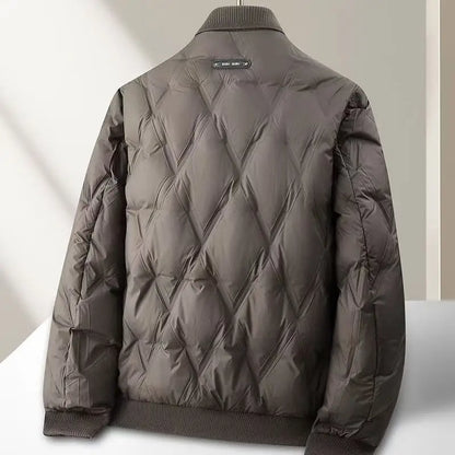 Theodore Quilted Padded Jacket | Relaxed Fit with Ribbed Collar and Cuffs