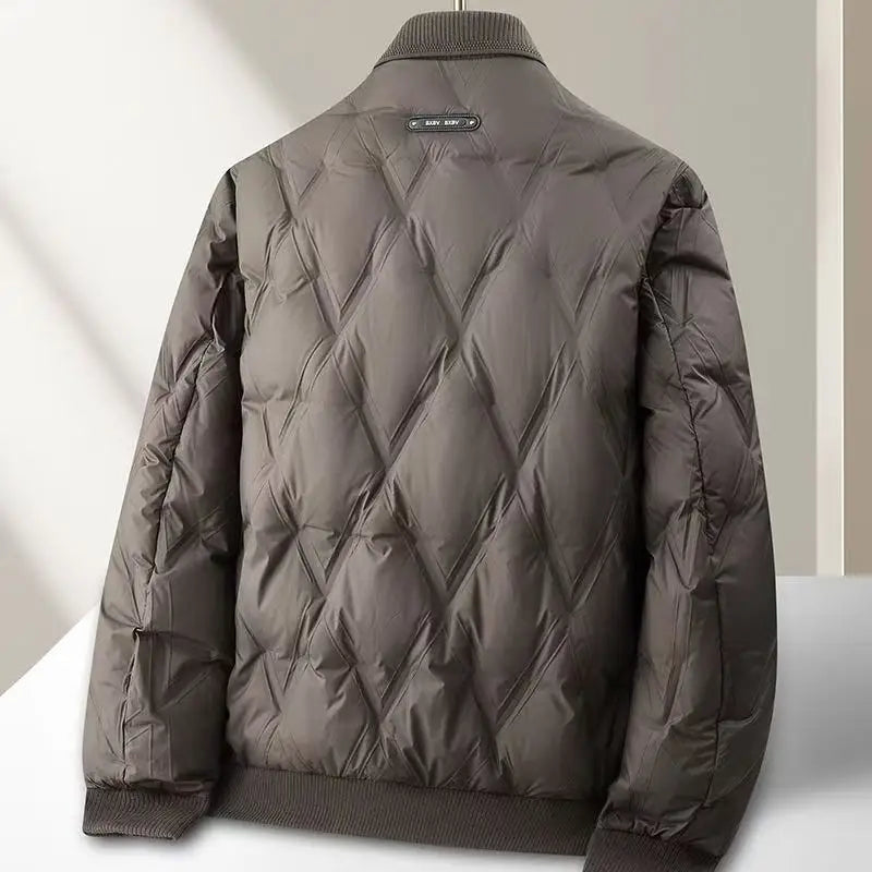 Harry Quilted Bomber Jacket | Ribbed Collar And Side Pockets Bomber Jacket