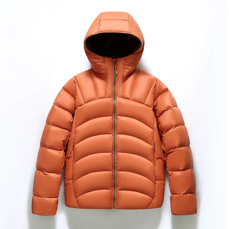 Oscar Hooded Quilted Puffer Jacket | Relaxed Fit High Neck Jacket