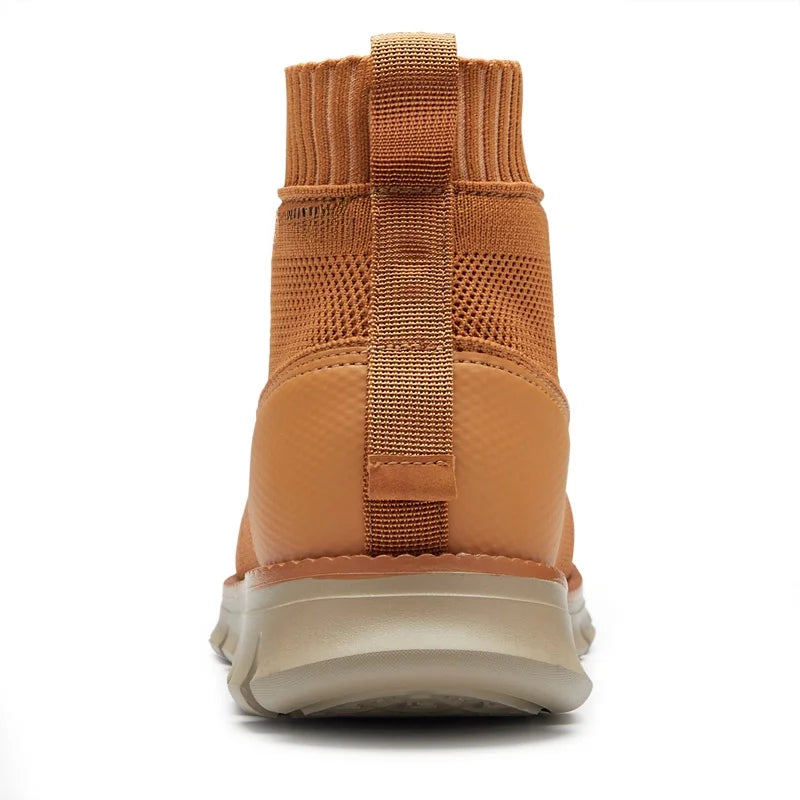 Oliver Ankle-Length Lace-Up Ankle Boots | Ribbed Cuff Lug Sole Lace-Up Ankle Boots