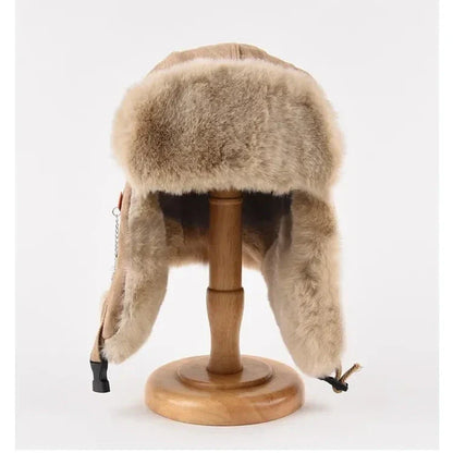 Leo Fleece Structured Fit Trapper Hat | Fur Trim Ear Flaps Trapper Hat