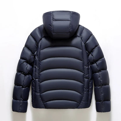Oscar Hooded Quilted Puffer Jacket | Relaxed Fit High Neck Jacket