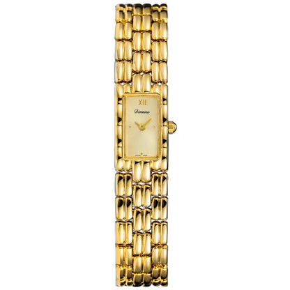 Isla Rectangle Watch | Link Bracelet Roman Numeral Detail Watch
