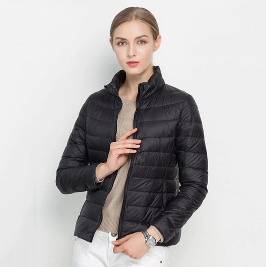 Women's Down Jacket – Slim Fit – Quilted Design – Light and Warm – Urban Style