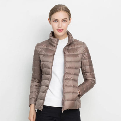 Women's Down Jacket – Slim Fit – Quilted Design – Light and Warm – Urban Style