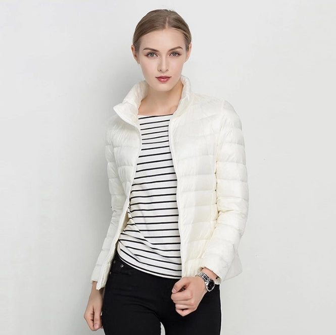 Women's Down Jacket – Slim Fit – Quilted Design – Light and Warm – Urban Style