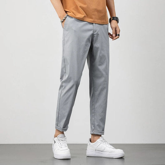 Men's Chino Pants – Relaxed Fit – Lightweight Cotton – Full Length – Everyday Use