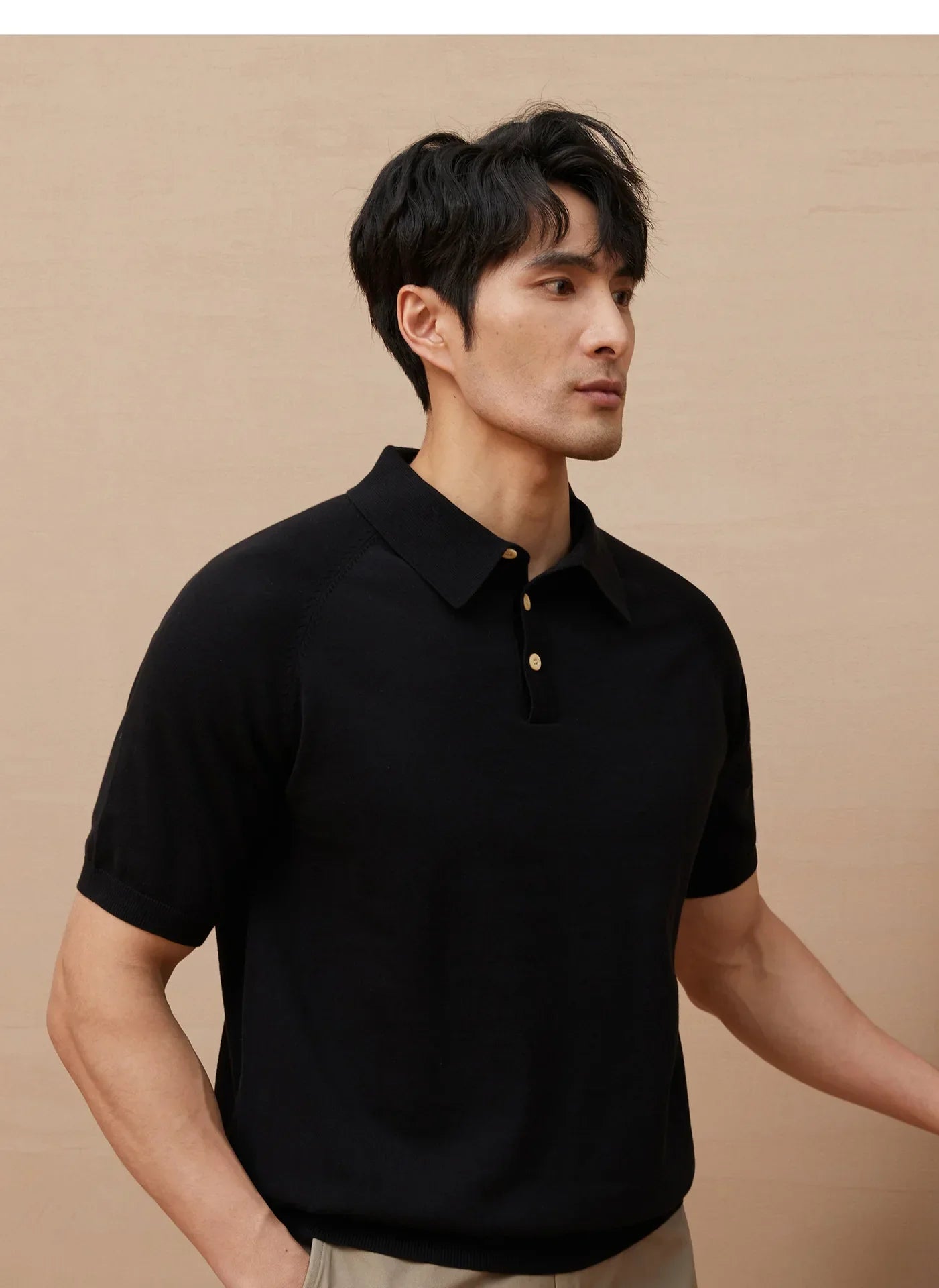 Men's Polo Shirt – Tailored Fit – Soft Knit – Short Sleeves Casual Style