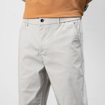 Men's Chino Pants – Relaxed Fit – Lightweight Cotton – Full Length – Everyday Use