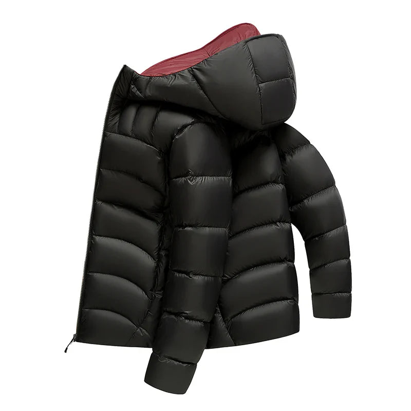 Oscar Hooded Quilted Puffer Jacket | Relaxed Fit High Neck Jacket