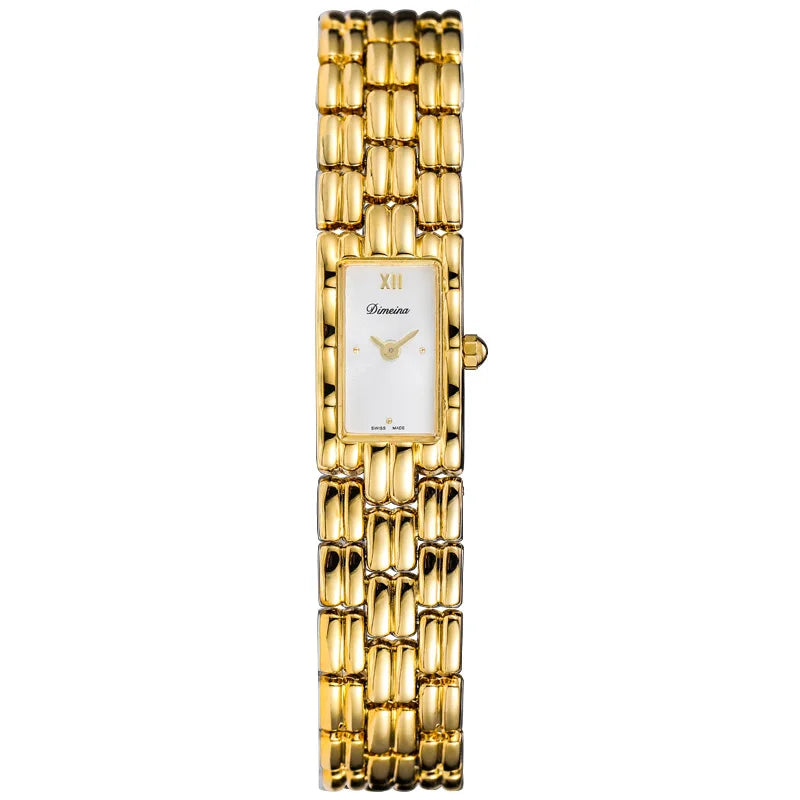 Isla Rectangle Watch | Link Bracelet Roman Numeral Detail Watch