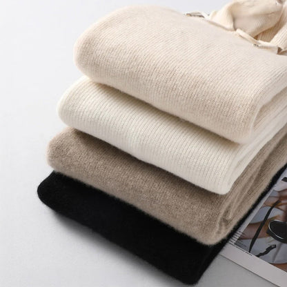 Eva Relaxed Fit Hoodie | Ribbed Drawstring Hoodie