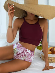 Women's Bikini Set – Halterneck Top – High Waist – Stretchable and Breathable Comfort