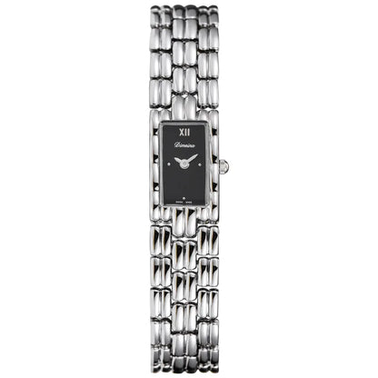 Isla Rectangle Watch | Link Bracelet Roman Numeral Detail Watch