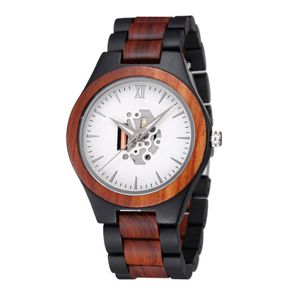 Harry Wood Skeleton Watch | Skeleton Dial Link Bracelet Watch