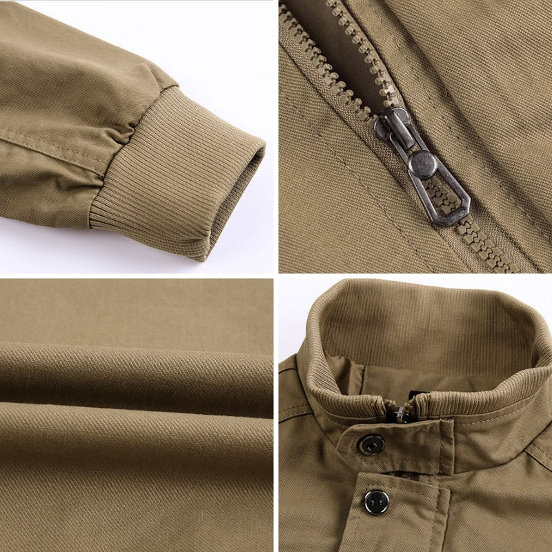 Sebastian Relaxed Fit Cargo Jacket And Pants Two-Piece Set | Solid Casual Cargo Set