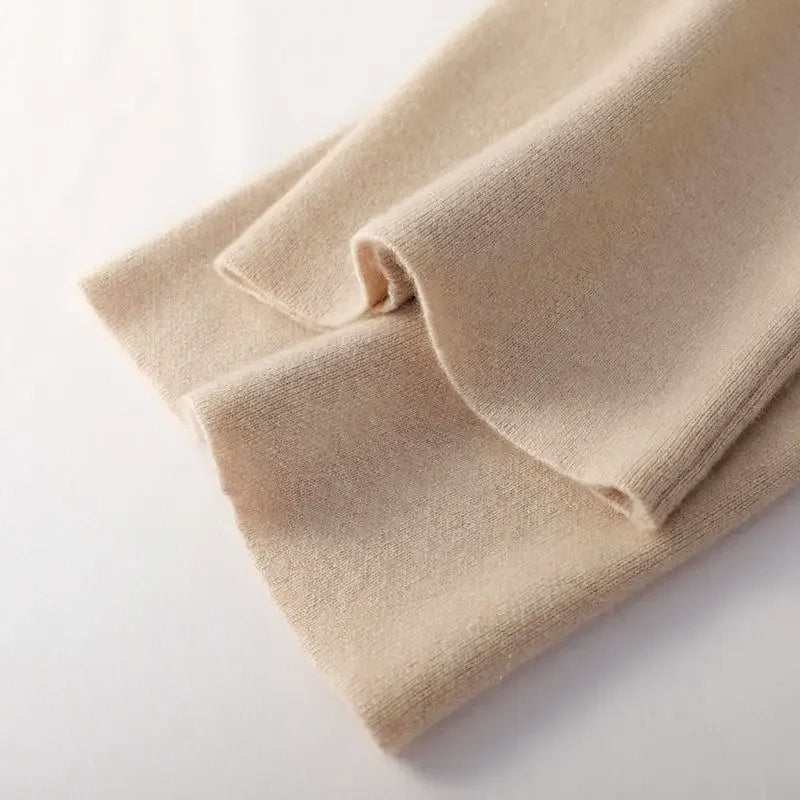 Giulia Relaxed Fit Knitted Pants | Drawstring Waist Ribbed Waistband Pants