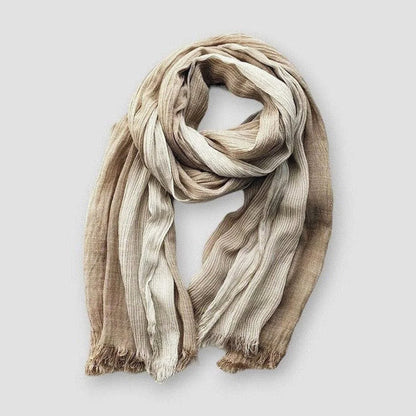 Ethan Two-Tone Scarf | Stylish Textured Fringe