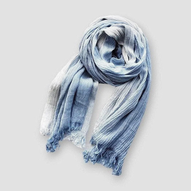 Ethan Two-Tone Scarf | Stylish Textured Fringe