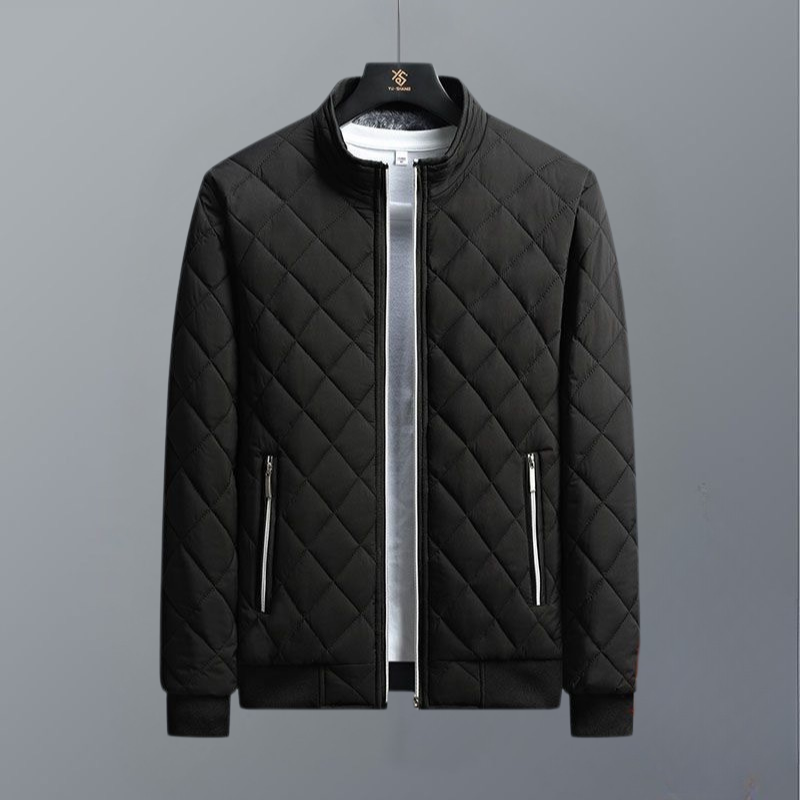 Herre Bomberjakke - Vatteret Design - Ribkant & Lynlåslukning - Komfortabel & Varm