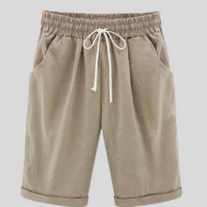 Herre Shorts - Bomuld - Regular Fit - Elastisk Talje med Snøre - Casual Komfort