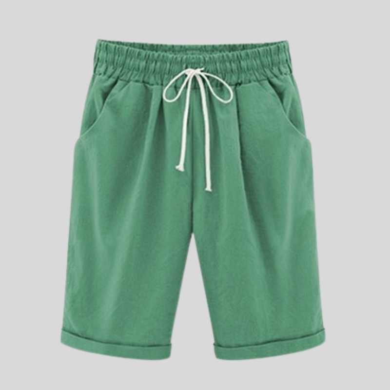 Herre Shorts - Bomuld - Regular Fit - Elastisk Talje med Snøre - Casual Komfort