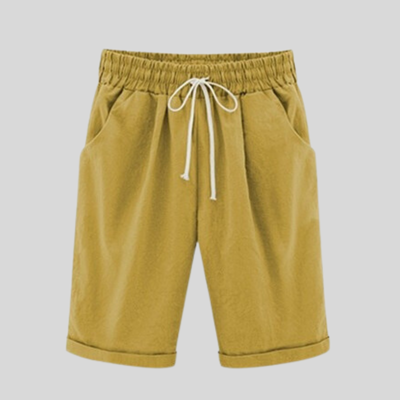 Herre Shorts - Bomuld - Regular Fit - Elastisk Talje med Snøre - Casual Komfort