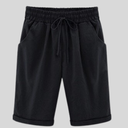 Herre Shorts - Bomuld - Regular Fit - Elastisk Talje med Snøre - Casual Komfort