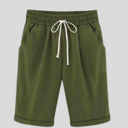 Herre Shorts - Bomuld - Regular Fit - Elastisk Talje med Snøre - Casual Komfort