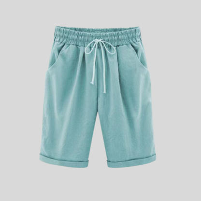 Herre Shorts - Bomuld - Regular Fit - Elastisk Talje med Snøre - Casual Komfort