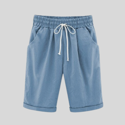 Herre Shorts - Bomuld - Regular Fit - Elastisk Talje med Snøre - Casual Komfort