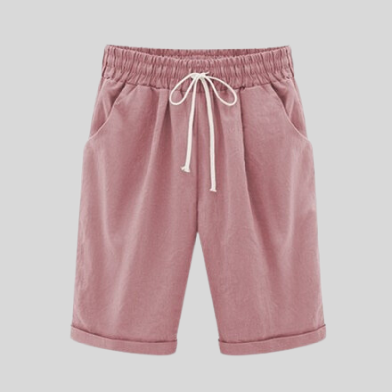 Herre Shorts - Bomuld - Regular Fit - Elastisk Talje med Snøre - Casual Komfort