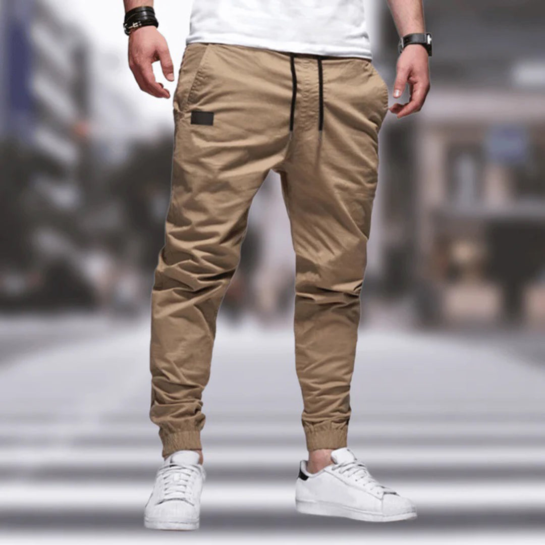 Men's Trousers – Cargo Pants – Relaxed Fit – Tapered Leg – Adjustable Waist