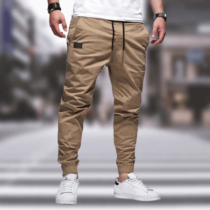 Men's Trousers – Cargo Pants – Relaxed Fit – Tapered Leg – Adjustable Waist