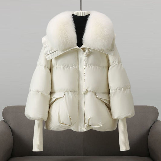 Bianca Quilted Relaxed Fit Puffer Jacket | Fur Collar Toggle Front Jacket