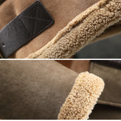 Arthur Shearling Patchwork Jacket | Relaxed Fit Hip-Length Jacket