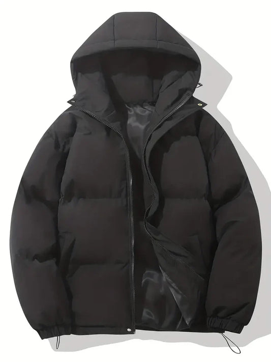 Isla Oversized Puffer Jacket | Hooded Padded Hip-Length Jacket