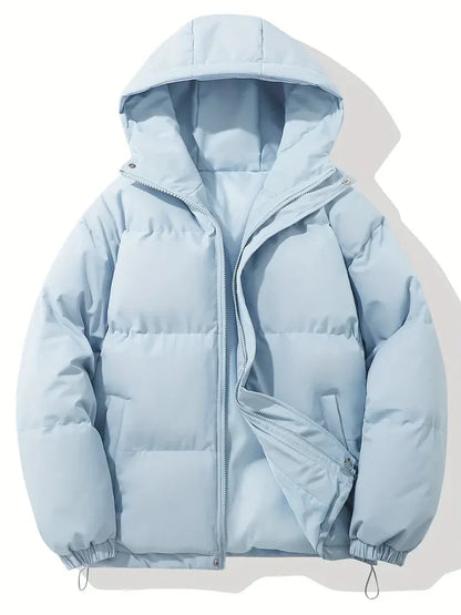 Isla Oversized Puffer Jacket | Hooded Padded Hip-Length Jacket