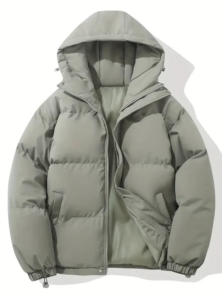 Isla Oversized Puffer Jacket | Hooded Padded Hip-Length Jacket